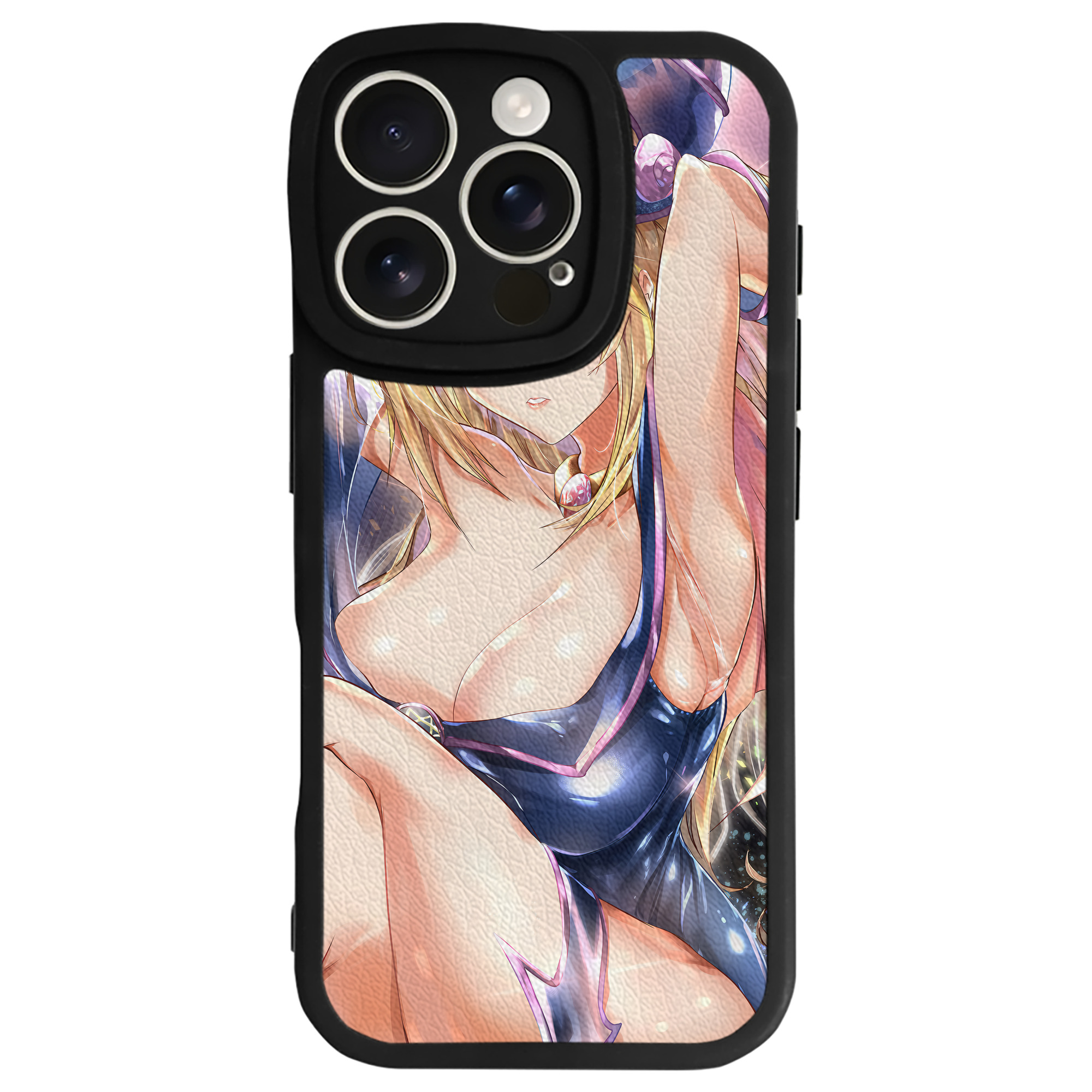 （画像用） 遊☆戯☆王 Yu-Gi-Oh! 【iPhone 16シリーズ対応】シリコンスマホケース（レザー調） 材質：シリコン